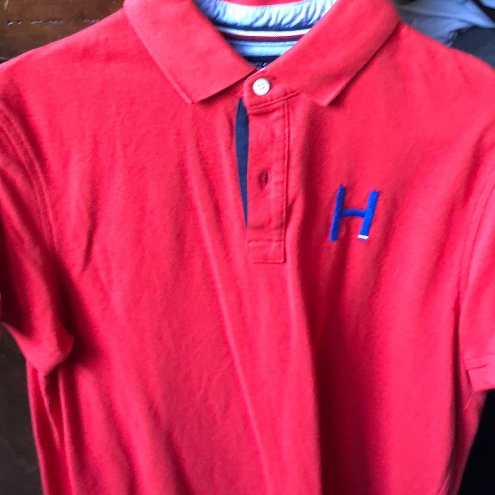 Print new never worn Tommy Hilfiger dress shirt